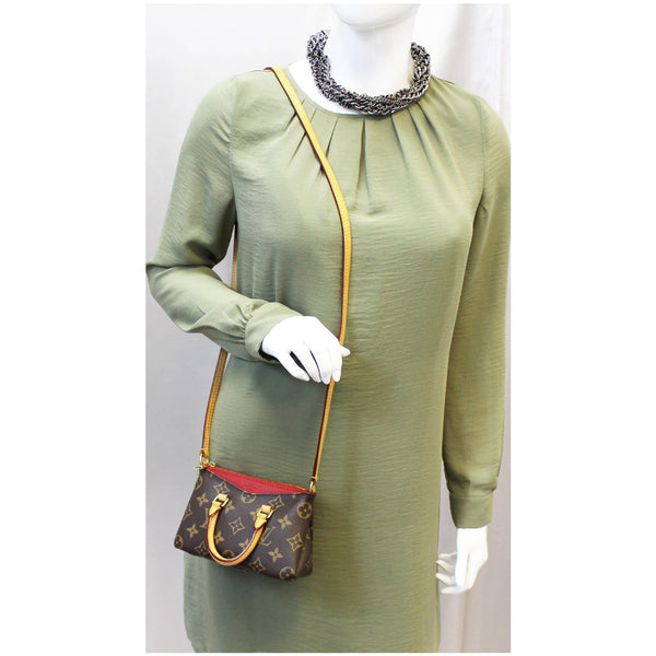 Louis Vuitton Nano Pallas Monogram Canvas Women Bag