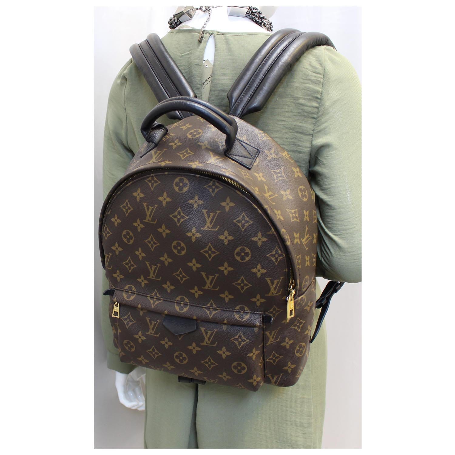 cheap authentic louis vuitton backpacks LOUIS VUITTON Palm Springs MM Monogram Canvas Backpack Bag-US