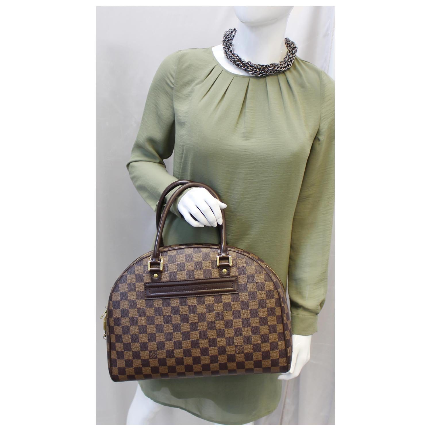 Louis Vuitton, Bags, Authentic Louis Vuitton Damier Ebene Nolita Handbag  Tote