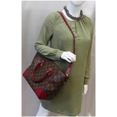 LOUIS VUITTON Phenix Monogram Canvas Shoulder Handbag Magenta