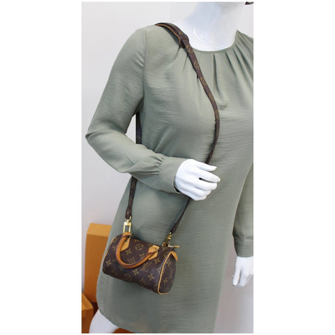 Louis Vuitton Mini Speedy Monogram Canvas Shoulder Bag
