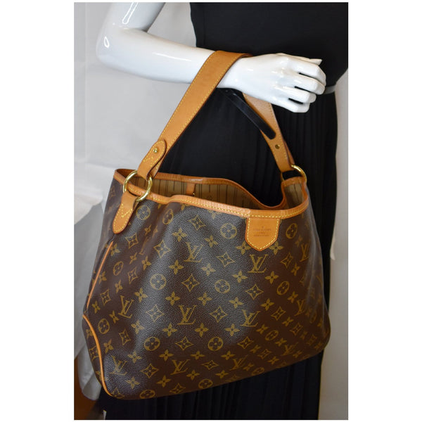LOUIS VUITTON Delightful PM Monogram Canvas Shoulder Bag Brown