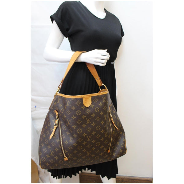 LOUIS VUITTON Delightful GM Monogram Canvas Shoulder Bag Brown