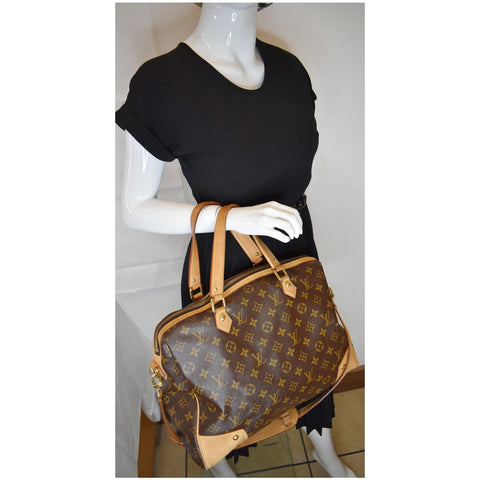 LOUIS VUITTON Retiro GM Monogram Canvas 2Way Shoulder Bag Brown