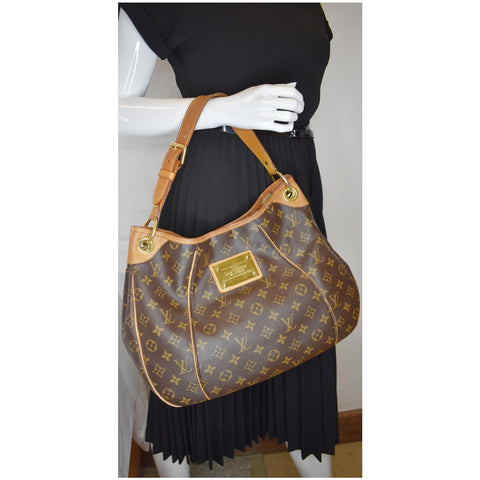 LOUIS VUITTON Galliera PM Monogram Canvas Shoulder Bag Brown