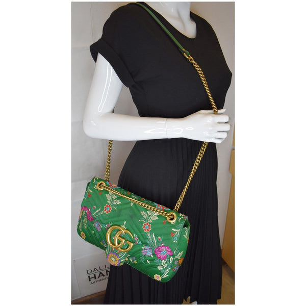 Gucci GG Marmont Floral Medium Shoulder Bag