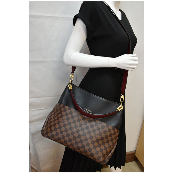 LOUIS VUITTON Maida Damier Ebene Hobo Shoulder Bag Noir