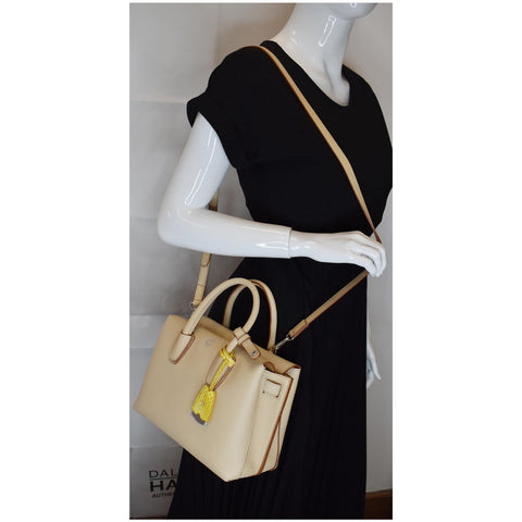 MCM Milla Mini Leather Top Handle Shoulder Bag Yellow - Last Call