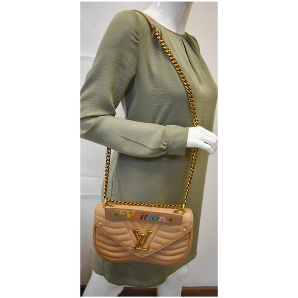 Louis Vuitton New Wave Chain MM Calfskin Leather Bag - shoulder bag