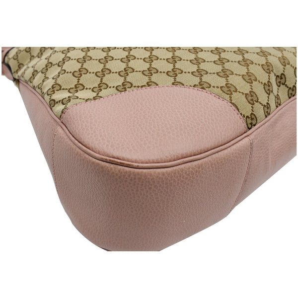 GUCCI Large Bree GG Canvas Hobo Bag Pink 449244