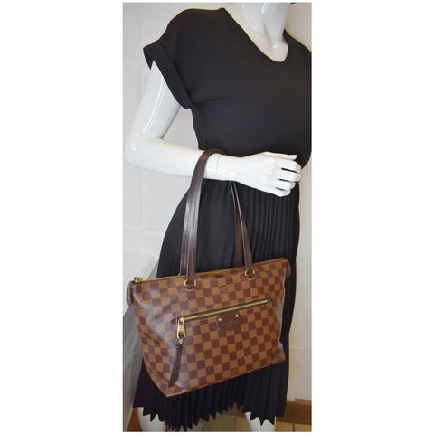 LOUIS VUITTON Iena PM Damier Ebene Shoulder Bag Brown