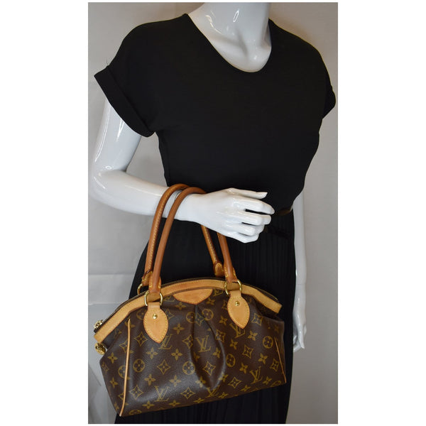 Louis Vuitton Tivoli PM Monogram Canvas Satchel Bag handbag