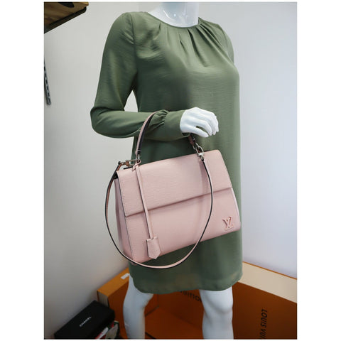 LOUIS VUITTON Cluny MM Epi Leather Shoulder Bag Pink