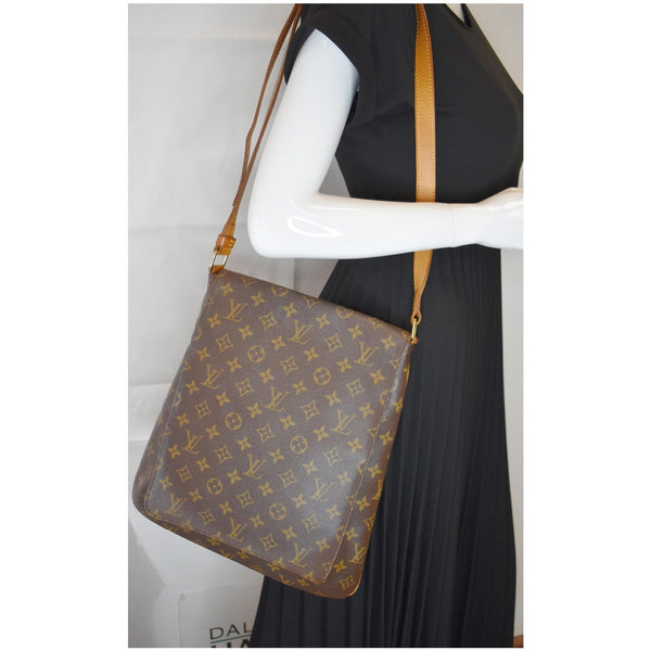 Louis Vuitton Musette Large Monogram Canvas Leather Bag