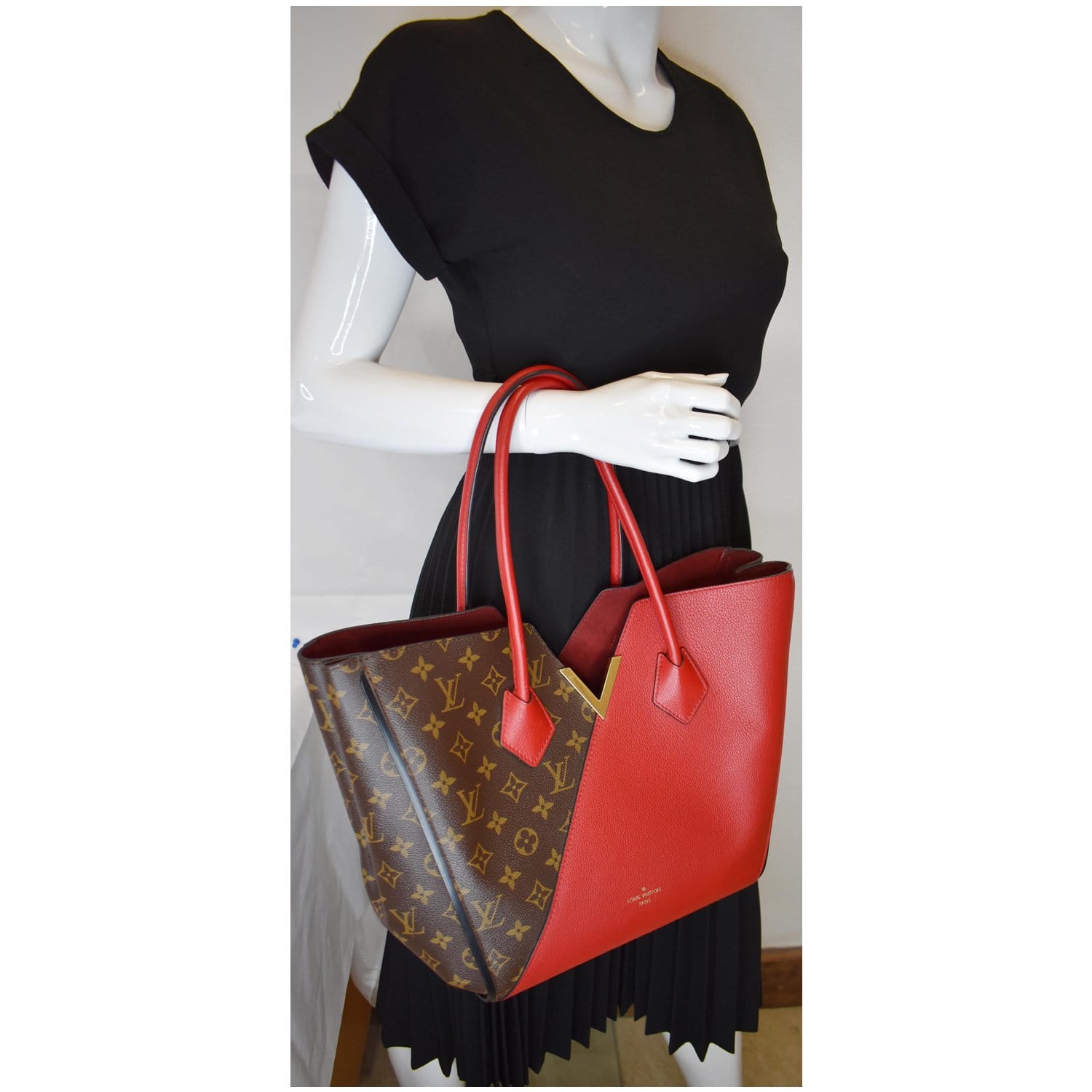 Louis Vuitton Kimono Monogram Calfskin Bag Brown/Cerise
