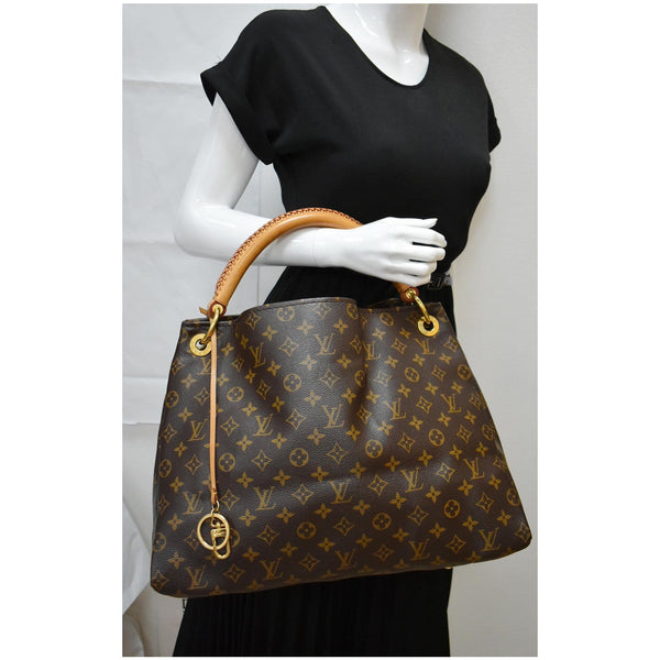 Louis Vuitton Artsy MM Monogram Canvas Hobo Handbag