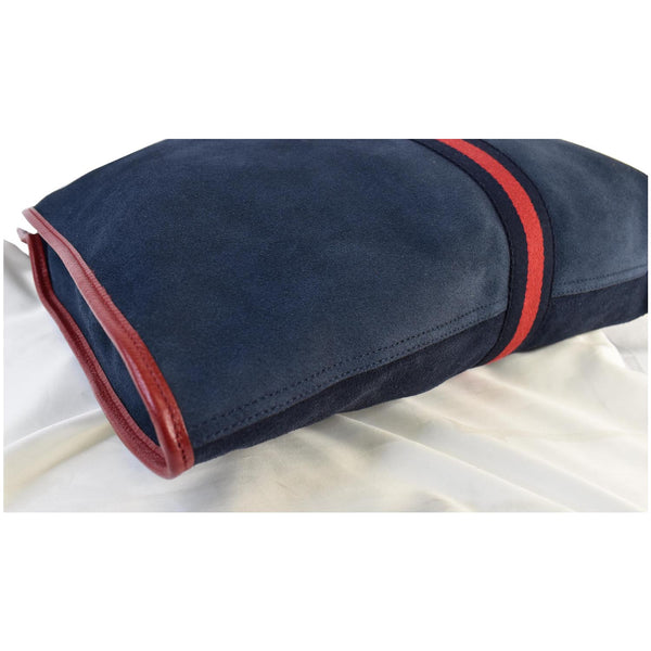 Gucci Rajah Large Suede Leather Tote Shoulder Bag - length view