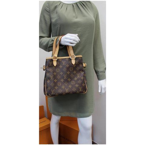 LV Batignolles Vertical Monogram Canvas Handbag