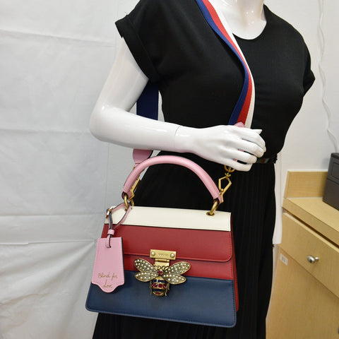 Gucci Queen Margaret Bee Blind For Love Leather Bag
