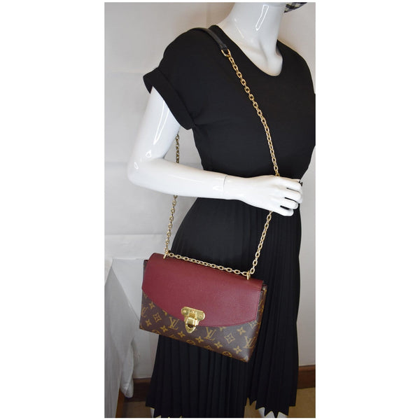 LOUIS VUITTON Saint Placide Monogram Canvas Crossbody Bag Bordeaux