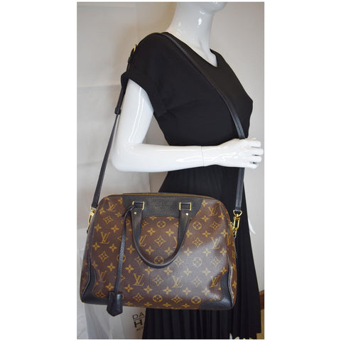 LOUIS VUITTON Retiro NM Monogram Canvas 2Way Shoulder Bag Black