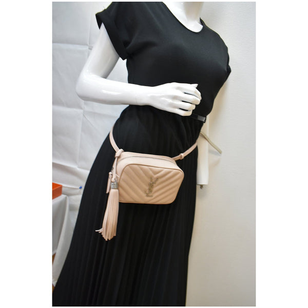 Preowned Yves Saint Laurent Lou Leather Camera Belt Bag