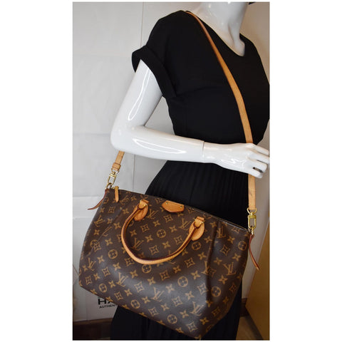 LOUIS VUITTON Turenne GM Monogram Canvas 2Way Shoulder Bag Brown