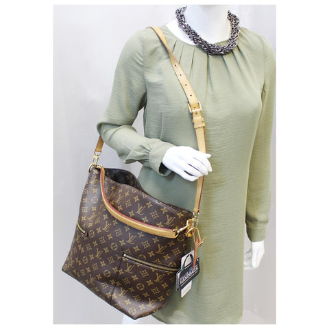 LOUIS VUITTON Melie Monogram Canvas Hobo Shoulder Bag-US