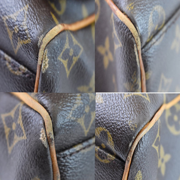 LOUIS VUITTON Abbesses Monogram Canvas Messenger Bag Brown