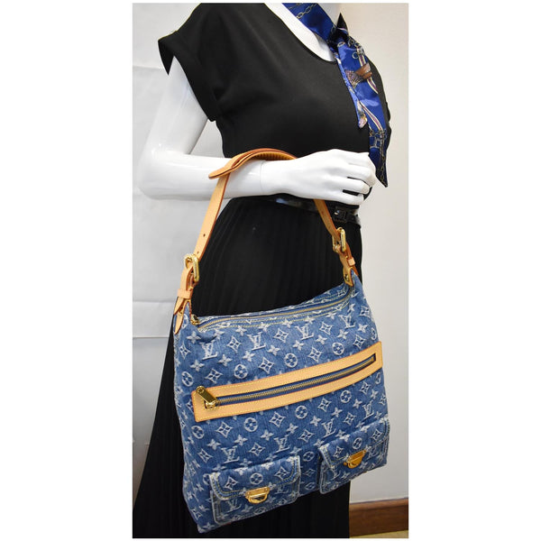 Louis Vuitton Baggy GM Monogram Denim Hobo Bag for women