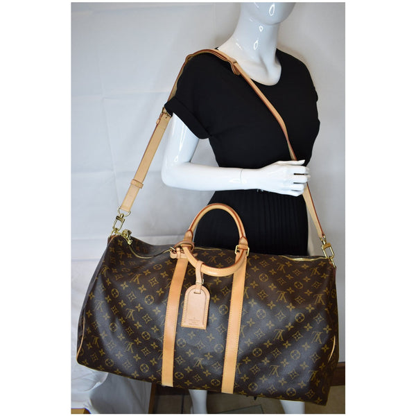 Louis Vuitton Keepall Bandouliere 55  Travel Shoulder Bag