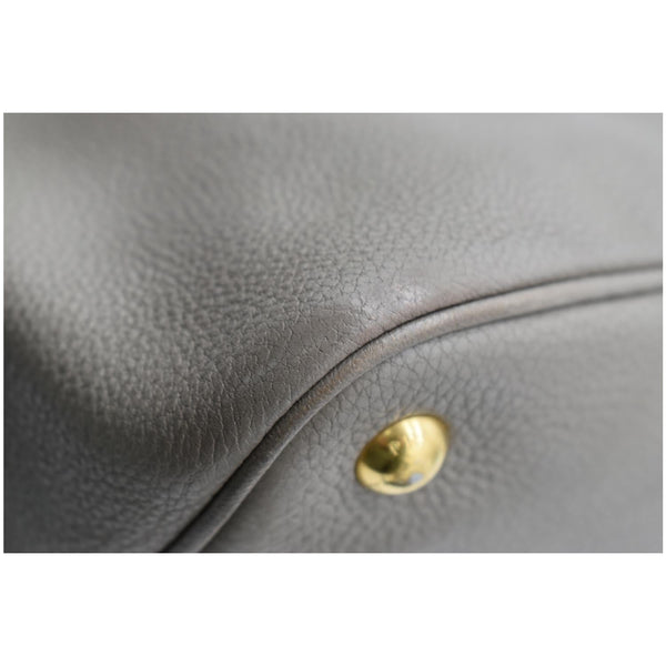Prada Calf Leather Tote Bag Clay Gray - 127-0Shops Handbags