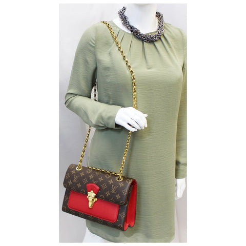 LOUIS VUITTON Victoire  Cerise Monogram Canvas Shoulder Bag-US