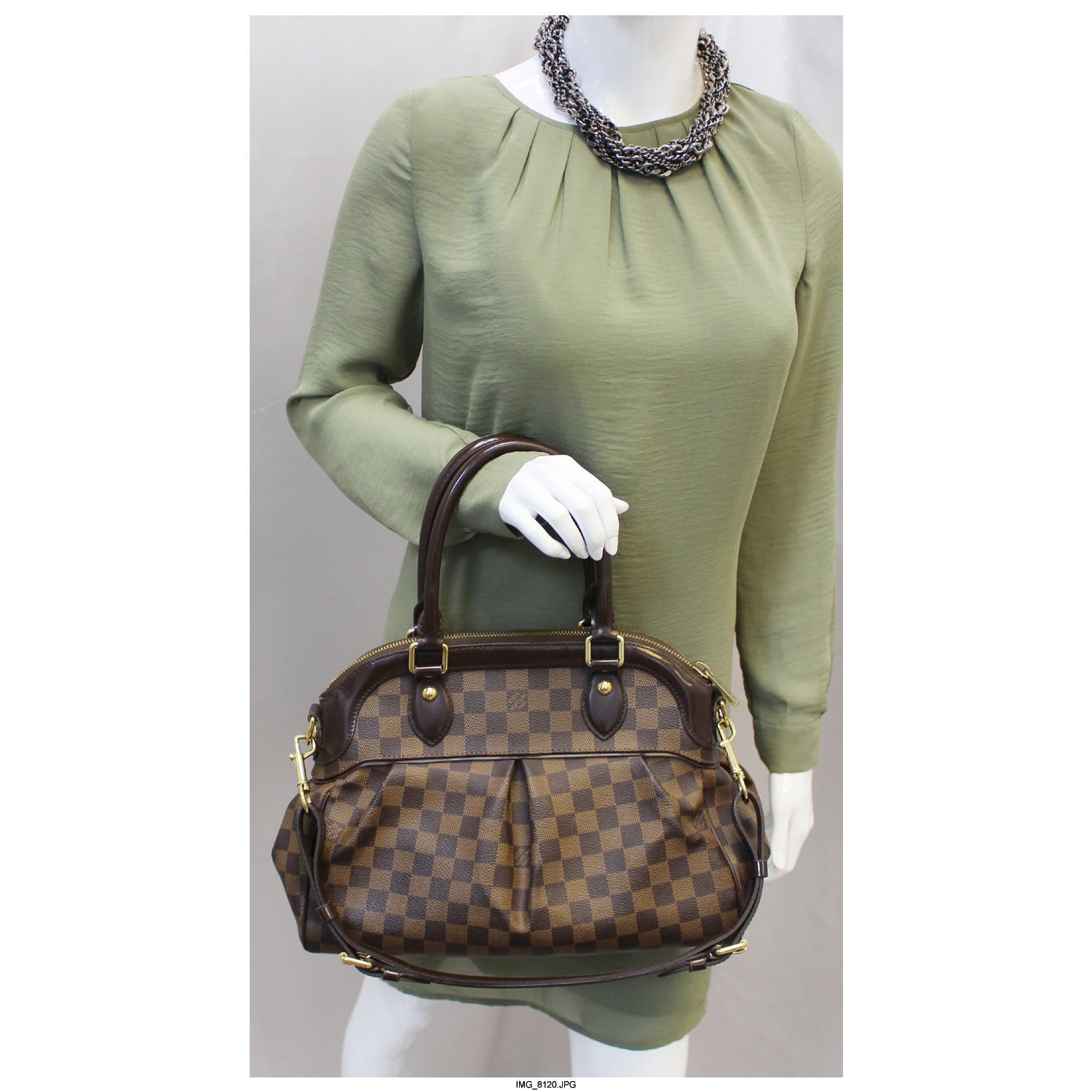 Authentic Louis Vuitton Damier Trevi PM Shoulder Bag EXCELLENT