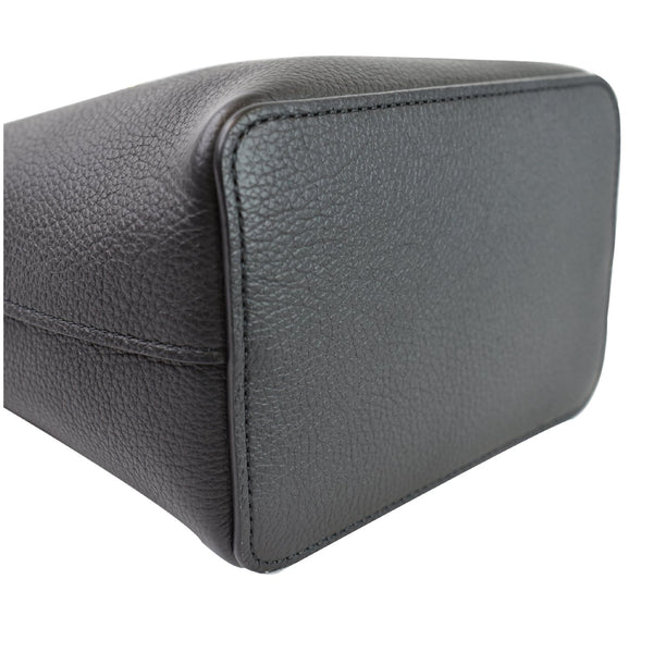 Louis Vuitton Nano Lockme Bucket Calf Leather Bag Black
