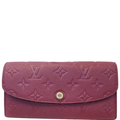 LOUIS VUITTON Emilie Monogram Empreinte Wallet Aurore