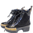 LOUIS VUITTON Laureate Monogram Suede Calfskin Platform Desert Boots-US