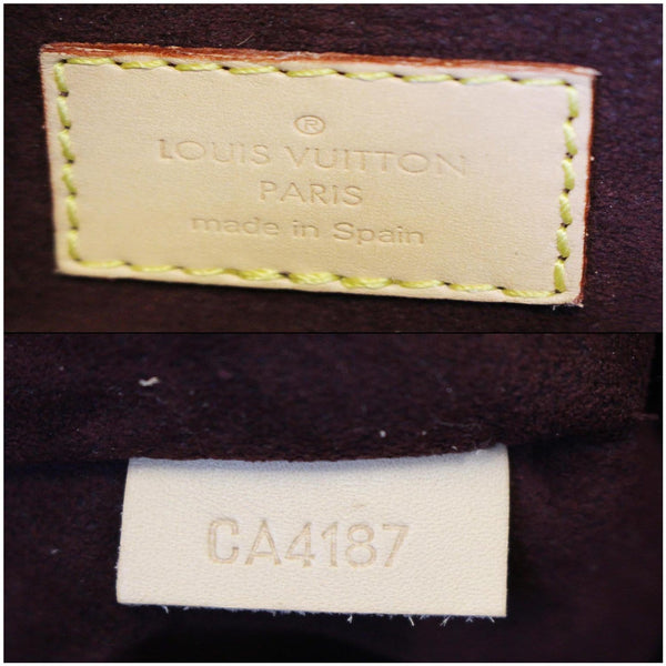 Louis Vuitton Montaigne MM Monogram Canvas Shoulder Bag - bag's tag