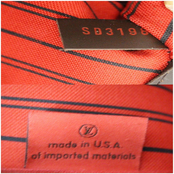 LOUIS VUITTON Neverfull MM Damier Ebene Tote Shoulder Bag Brown