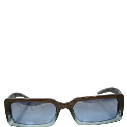 CHANEL Quilted Crystal CC Logo Gradient Tint Sunglasses 5046