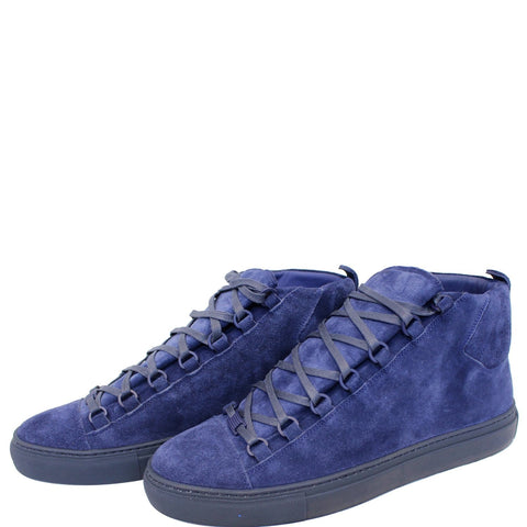 BALENCIAGA Arena Suede Sneakers Blue US 9