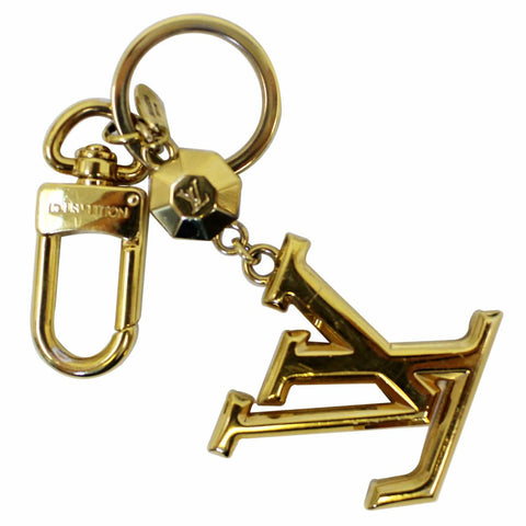 LOUIS VUITTON Facettes Bag Charm Key Holder Gold-US