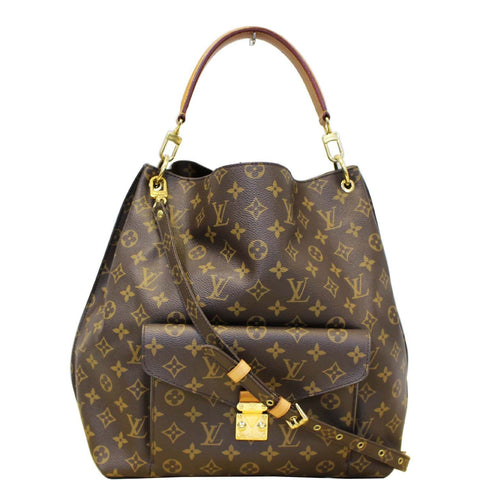 LOUIS VUITTON Metis Hobo Monogram Canvas Shoulder Bag Brown