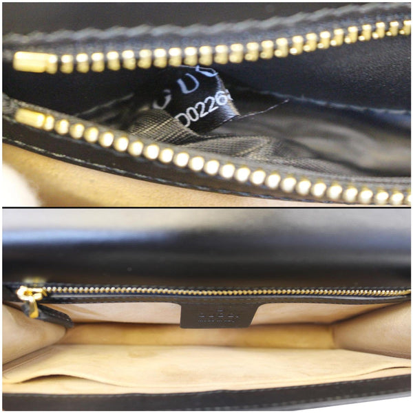 Gucci Belt Sylvie Calfskin Leather Bumbag Black - gucci zip