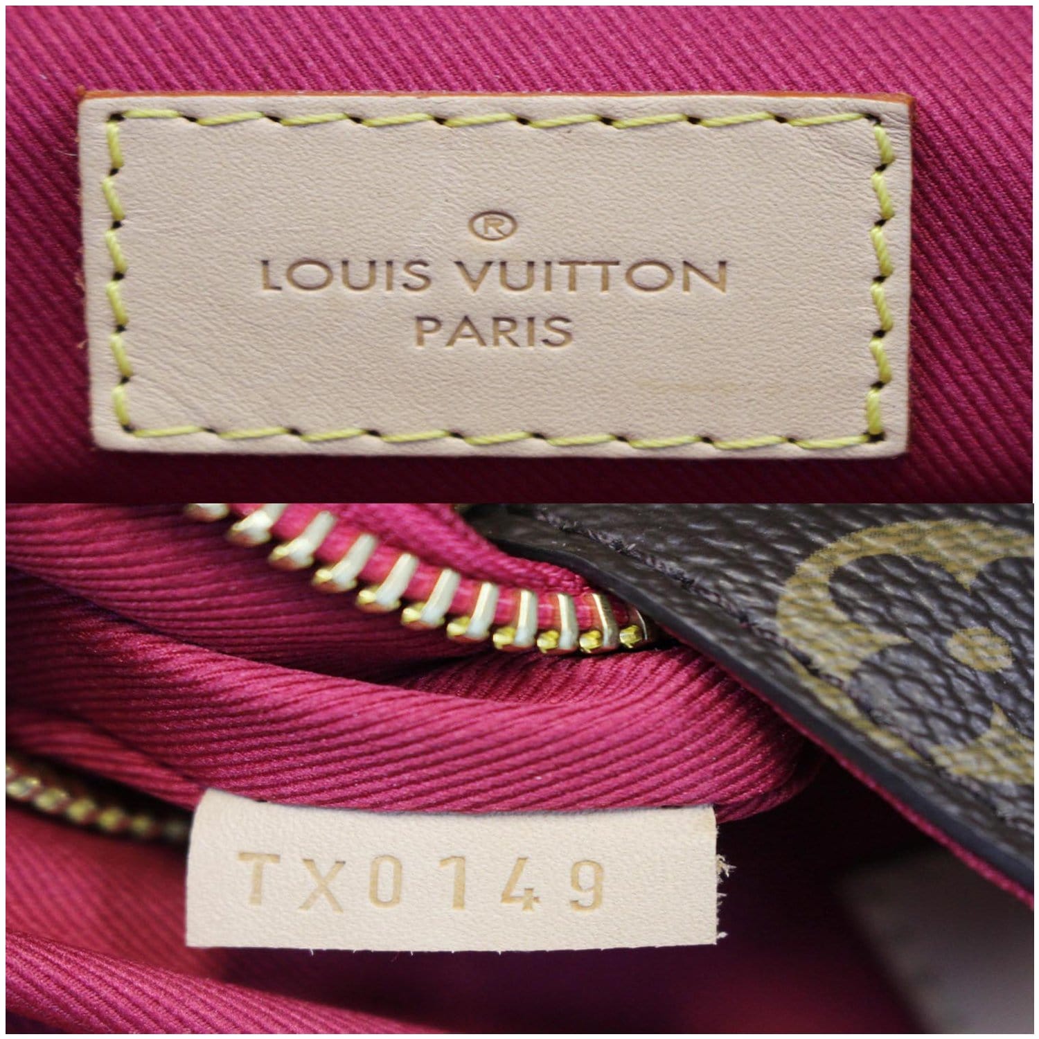 Graceful cloth handbag Louis Vuitton Brown in Cloth - 33376388