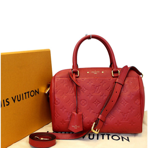 LOUIS VUITTON Speedy Bandouliere 25 Empreinte Leather Shoulder Bag