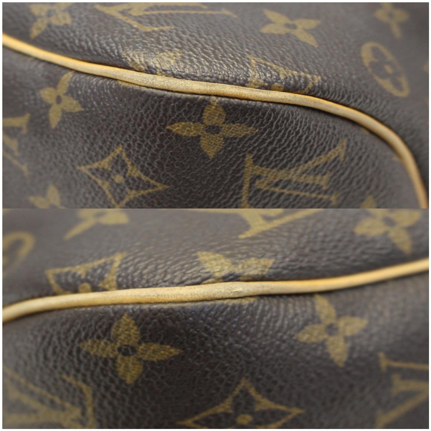 Delightful cloth handbag Louis Vuitton Brown in Cloth - 18179780