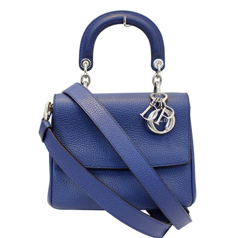 CHRISTIAN DIOR Be Dior Small Bullcalf Flap Shoulder Bag Blue