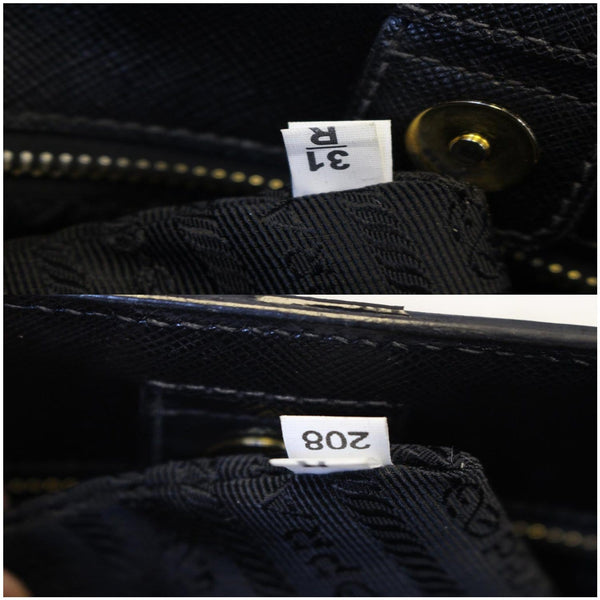 PRADA Galleria Medium Saffiano Leather Tote Bag Black