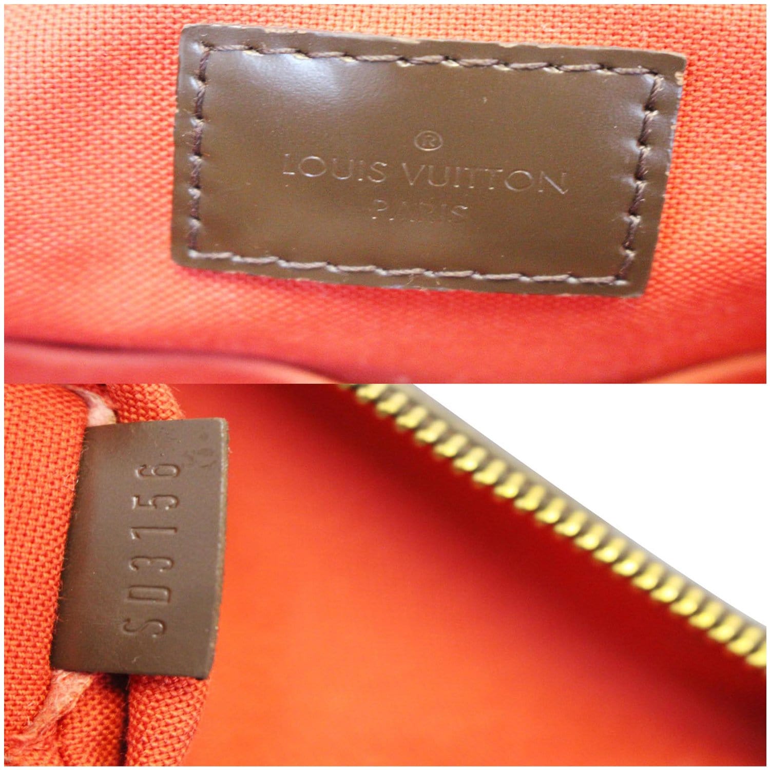 Louis Vuitton Siena Damier Ebene Gm with Strap 2way 14lk1206 Brown